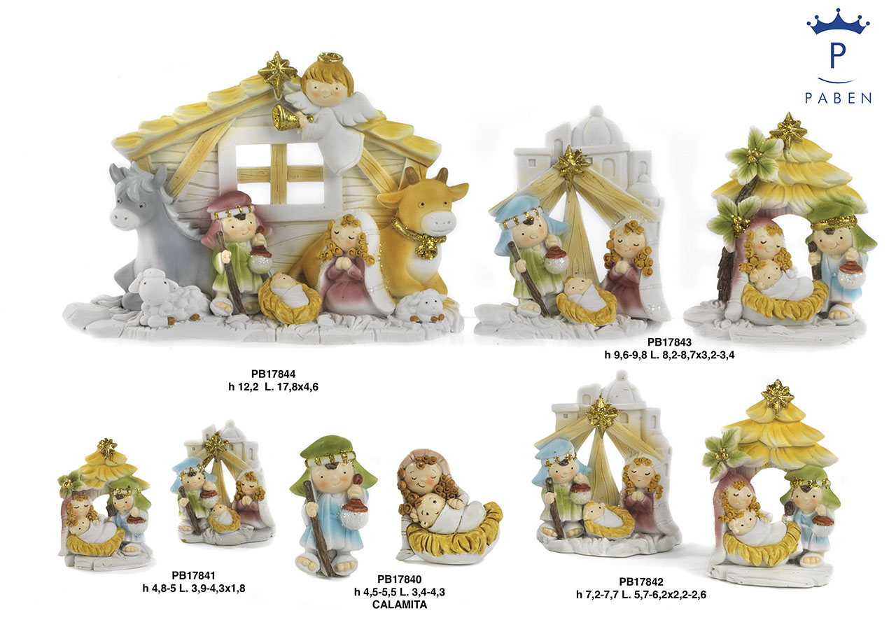 1D57 - Polyresin Cribs - Nativity Scenes - Religious Items - Rebolab