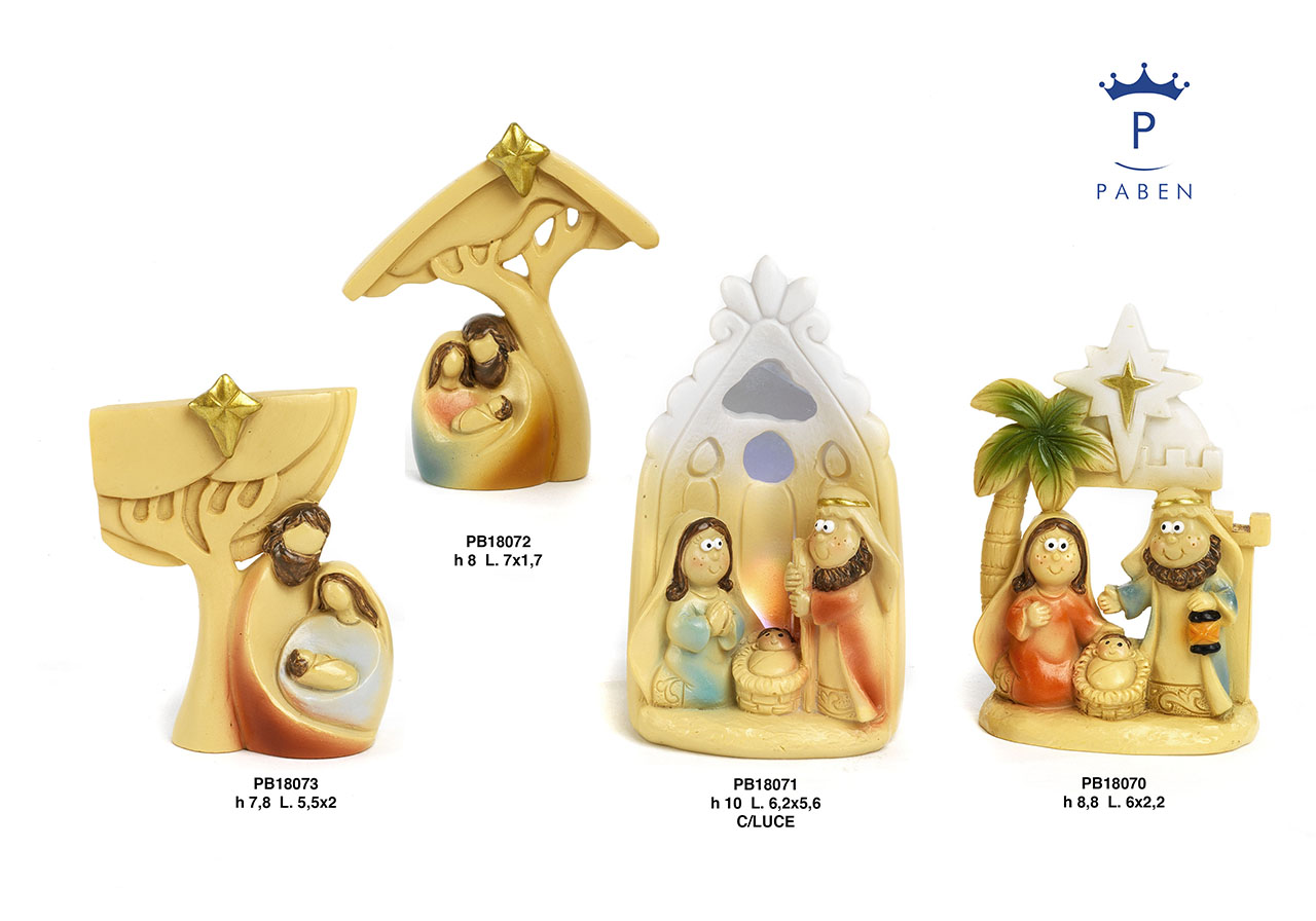 1DA1 - Polyresin Cribs - Nativity Scenes - Christmas and Other Events - Offers - Bomboniere, resin bomboniere, religious items - Paben