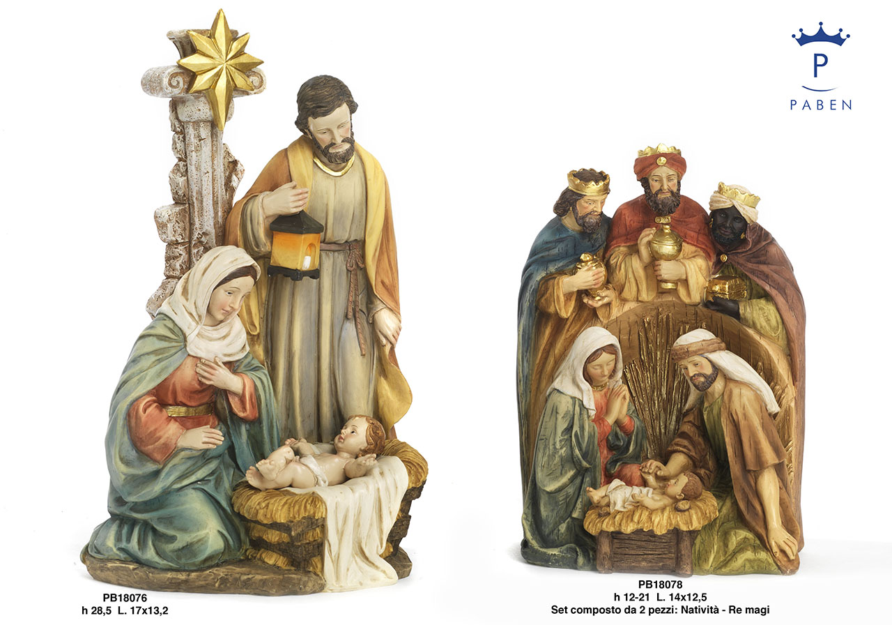 1DA3 - Polyresin Cribs - Nativity Scenes - Christmas and Other Events - Rebolab