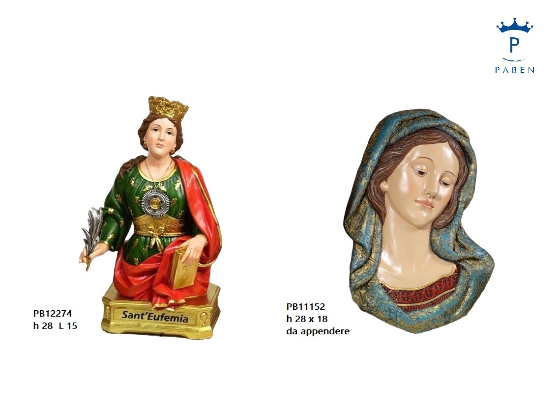 1E17 - Statue Santi - Articoli Religiosi - Offerte - Bomboniere, bomboniere in resina, articoli religiosi - Paben