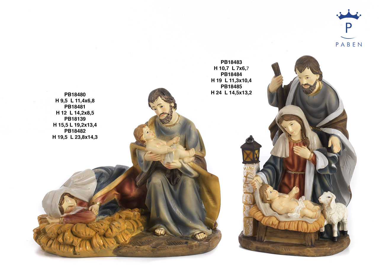 1E3E - Polyresin Cribs - Nativity Scenes - Christmas and Other Events - Rebolab