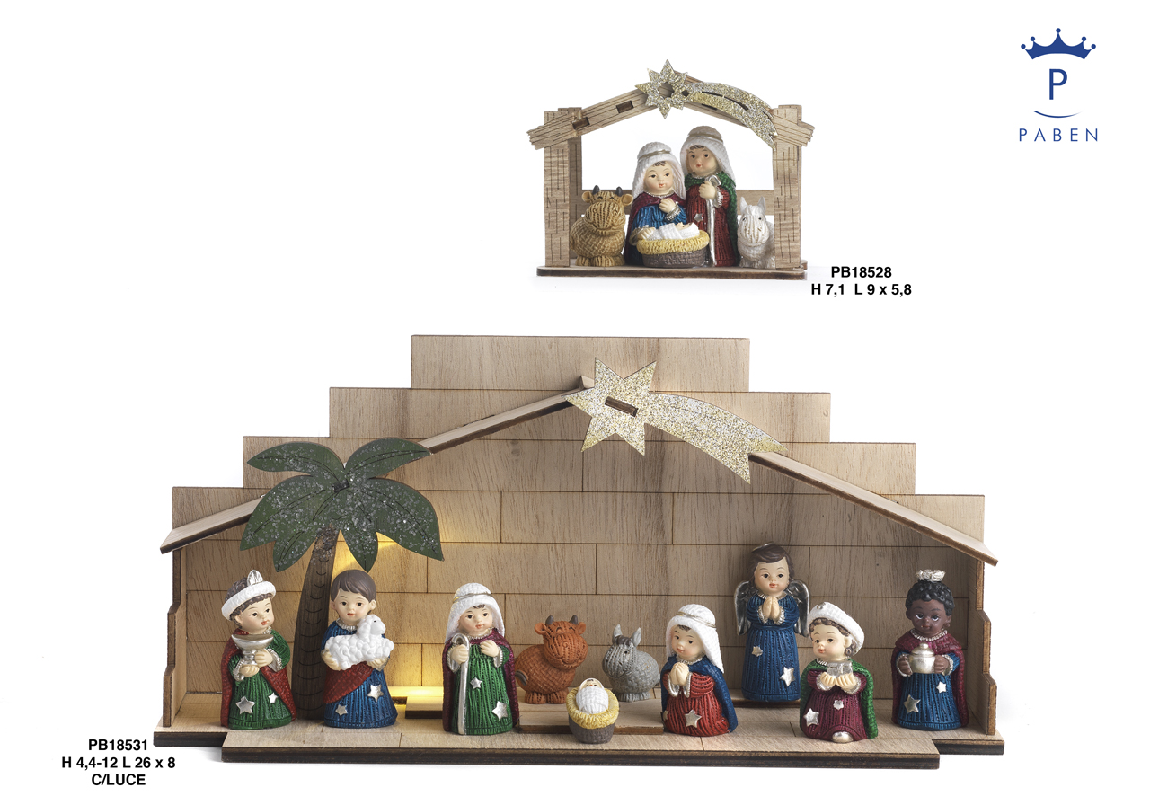 1E4D - Polyresin Cribs - Nativity Scenes - Christmas and Other Events - Prodotti - Rebolab