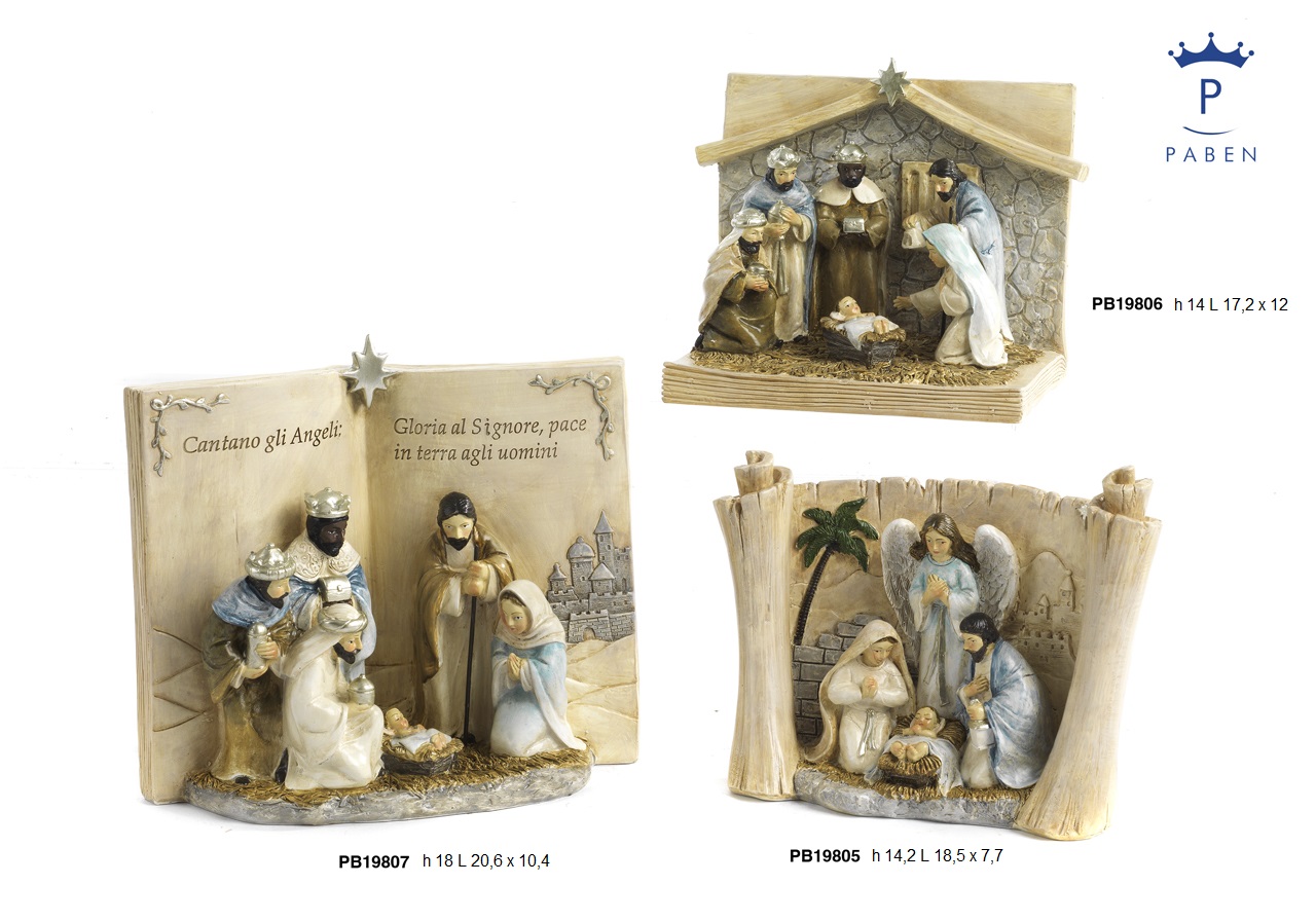 1FDC - Polyresin Cribs - Nativity Scenes - Christmas and Other Events - Prodotti - Rebolab