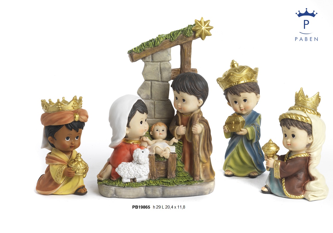 1FF1 - Polyresin Cribs - Nativity Scenes - Christmas and Other Events - Prodotti - Rebolab