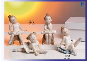 1726 - Porcelain Children - Fairies - Mandorle Bonbonnieres - Products - Paben