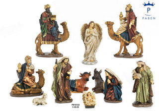 1DB4 - Polyresin Cribs - Nativity Scenes - Religious Items - Products - Paben