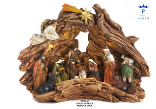 1E53 - Polyresin Cribs - Nativity Scenes - Christmas and Other Events - Products - Paben
