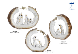 1E5C - Polyresin Cribs - Nativity Scenes - Religious Items - Products - Paben