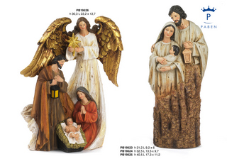 1F83 - Polyresin Cribs - Nativity Scenes - Religious Items - Products - Paben