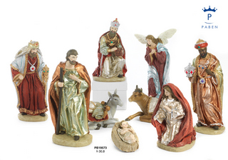 1F97 - Polyresin Cribs - Nativity Scenes - Religious Items - Products - Paben