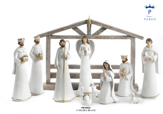 1FA7 - Polyresin Cribs - Nativity Scenes - Christmas and Other Events - Products - Paben