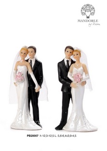 207F - Lovers - Newlyweds Cake Topper - Mandorle Bonbonnieres - Products - Paben